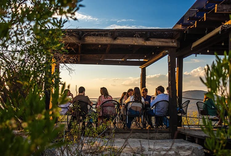 Guests gathered socially at Puerta del Lobo